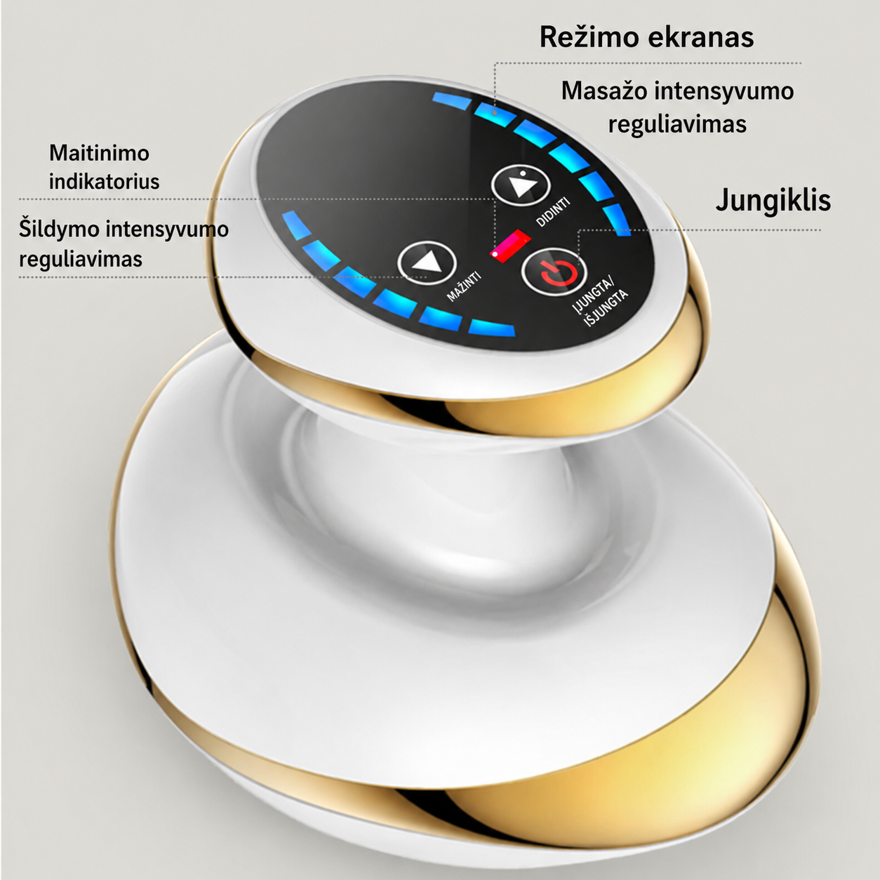 Veluna anticeliulitinis elektrinis masažuoklis