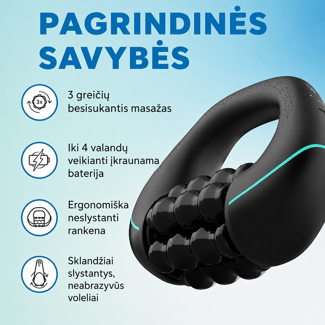 Veluna anticeliulitinis masažuoklis